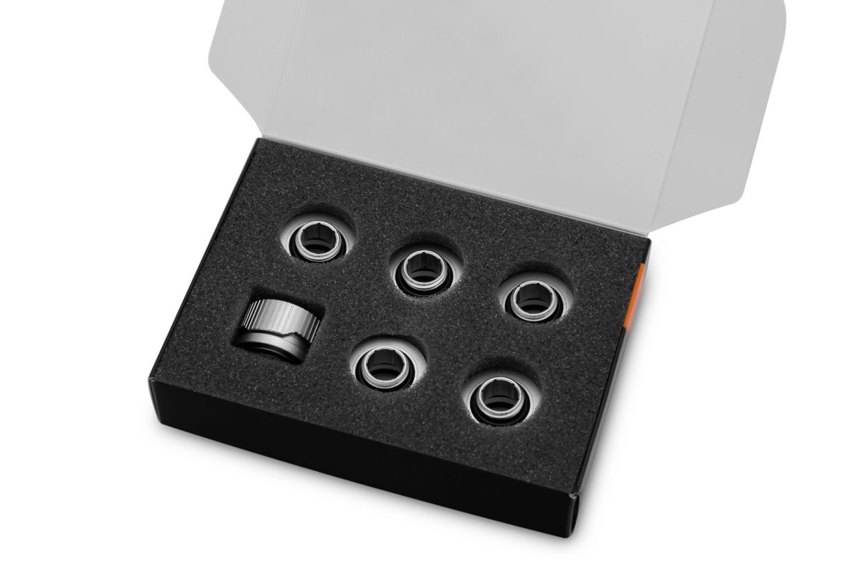 EK-Quantum Torque 6-Pack HDC 16 - Satin Titanium