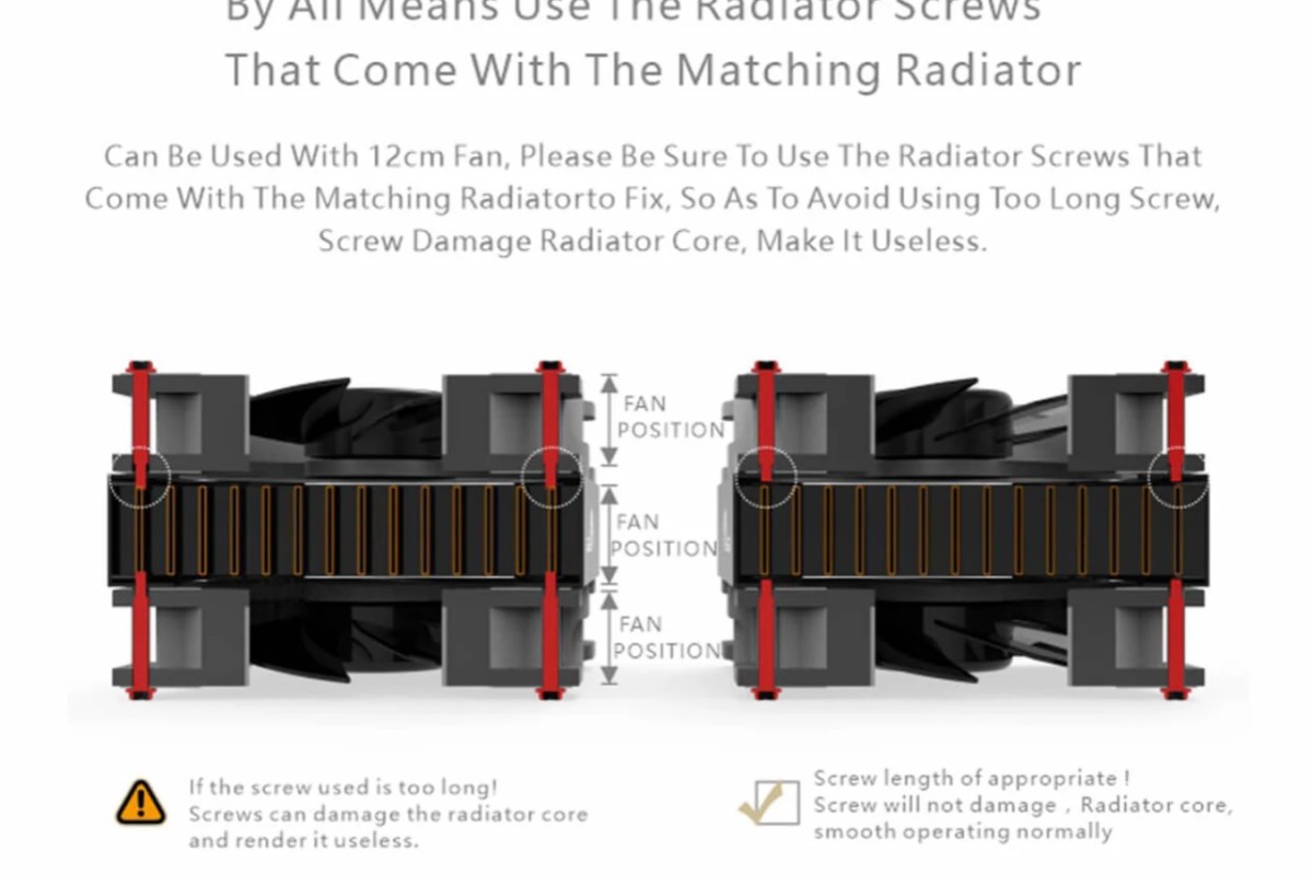 Bykski 360mm x 30mm RC Series Radiator 360mm Bakır Radyatör