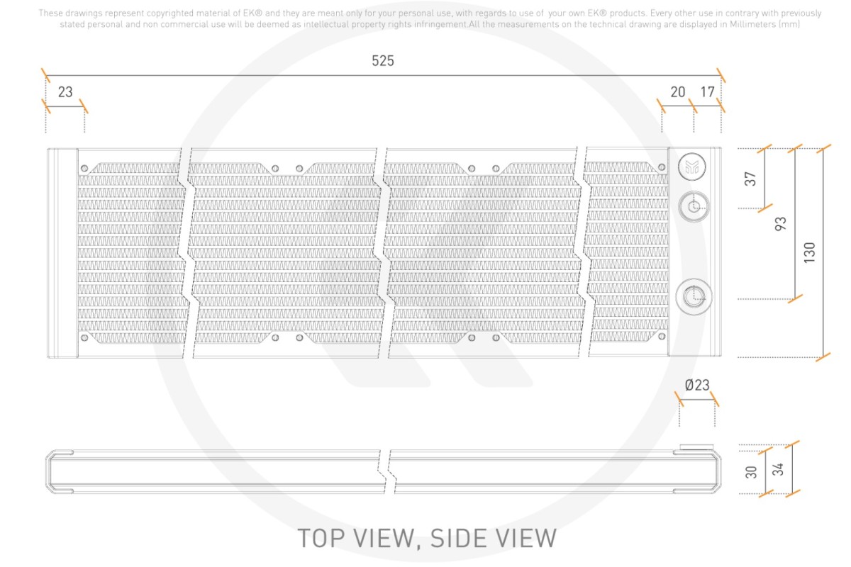 EK-Quantum-Surface-S480-White 480mm radyatör