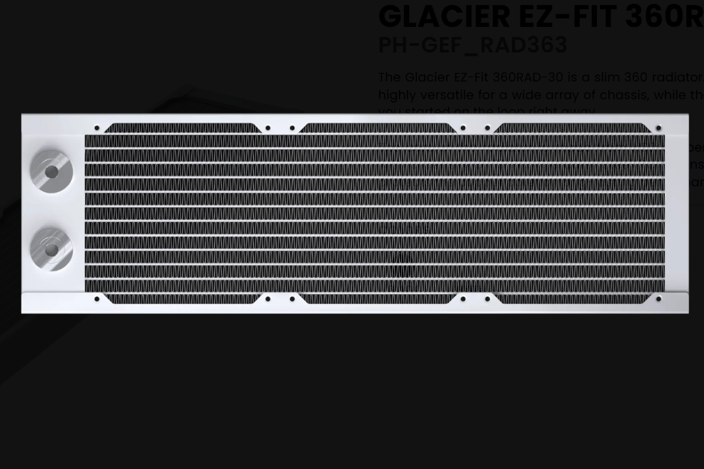 Phanteks GLACIER EZ-FIT 360RAD-30 (360mm Radyatör)