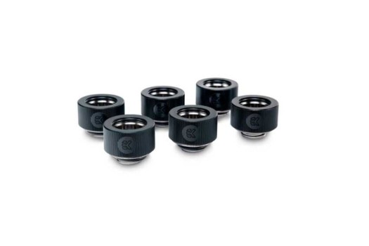 EK-HDC Fitting 16mm - Black (6-pack)