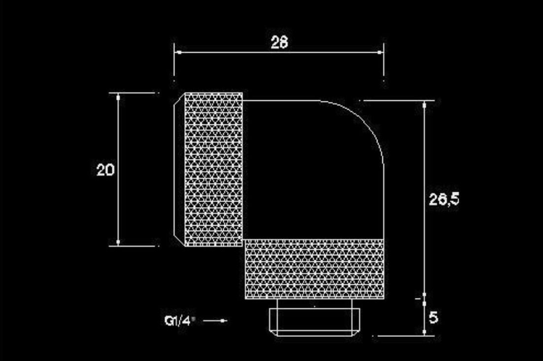 Barrow Compression Rotary 90° Multi-Link Adapter 12MM Rekor