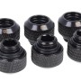 Alphacool Eiszapfen 12mm HardTube compression fitting G1/4 BLACK