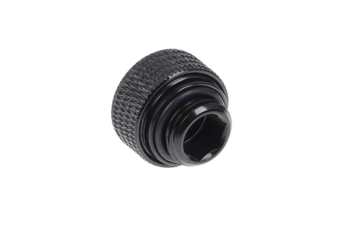 Alphacool Eiszapfen 12mm HardTube compression fitting G1/4 BLACK