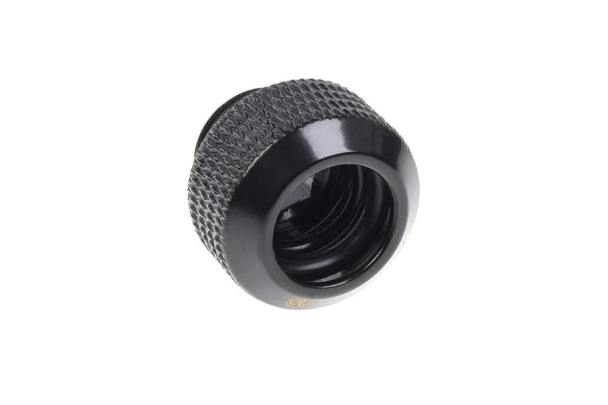 Alphacool Eiszapfen 12mm HardTube compression fitting G1/4 BLACK