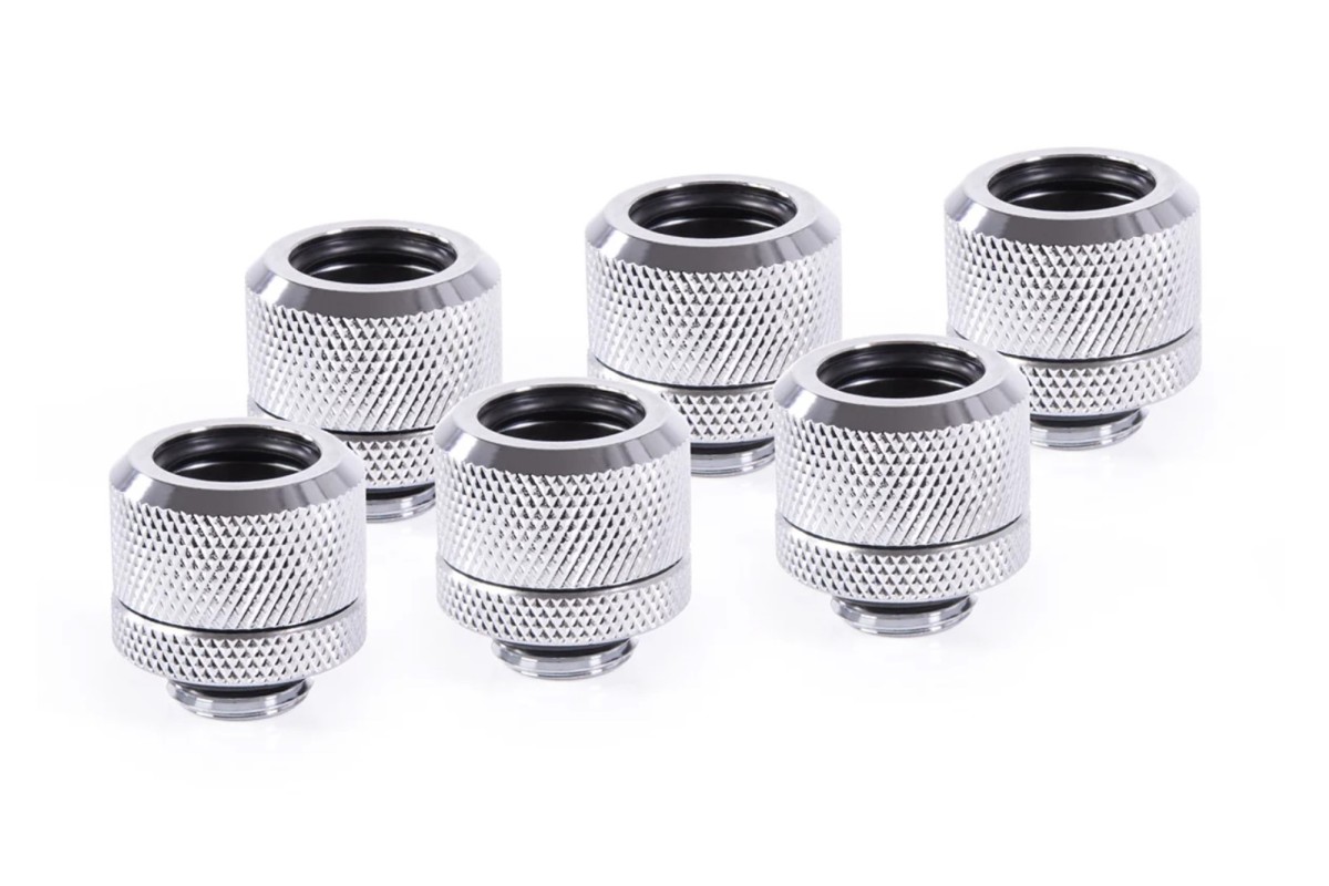 Alphacool Eiszapfen 14mm HardTube screw-on nozzle G1/4 Chrome
