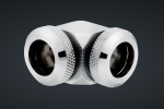 Hydro X Series XF Hardline 90° 12mm OD Fitting Twin Pack Chrome