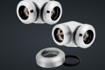 Hydro X Series XF Hardline 90° 12mm OD Fitting Twin Pack Chrome