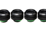Hydro X Series XF Hardline 12mm OD Fitting Four 4 Black