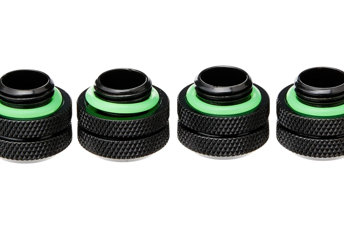 Hydro X Series XF Hardline 12mm OD Fitting Four 4 Black