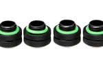 Hydro X Series XF Hardline 12mm OD Fitting Four 4 Black