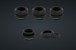 Hydro X Series XF Hardline 12mm OD Fitting Four 4 Black