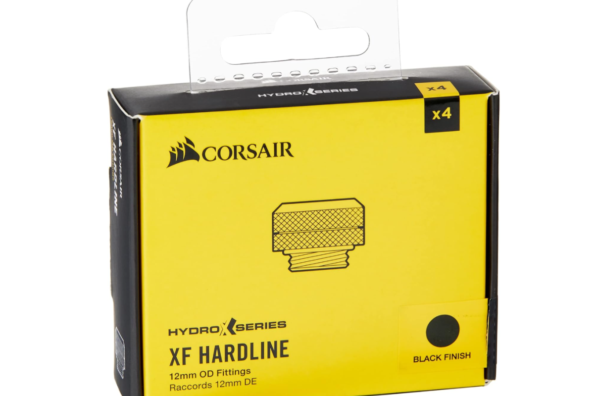 Hydro X Series XF Hardline 12mm OD Fitting Four 4 Black