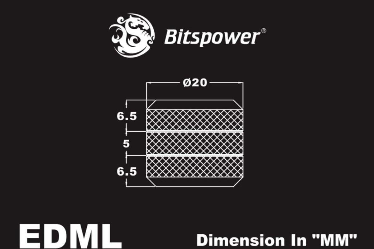 Bitspower Deluxe White Enhance Dual Multi-Link For OD 12MM