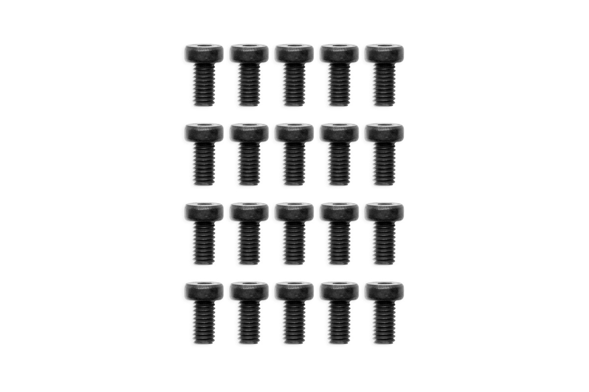 EK-Loop Hex Key Screw Set M4x8mm - Black (20pcs)