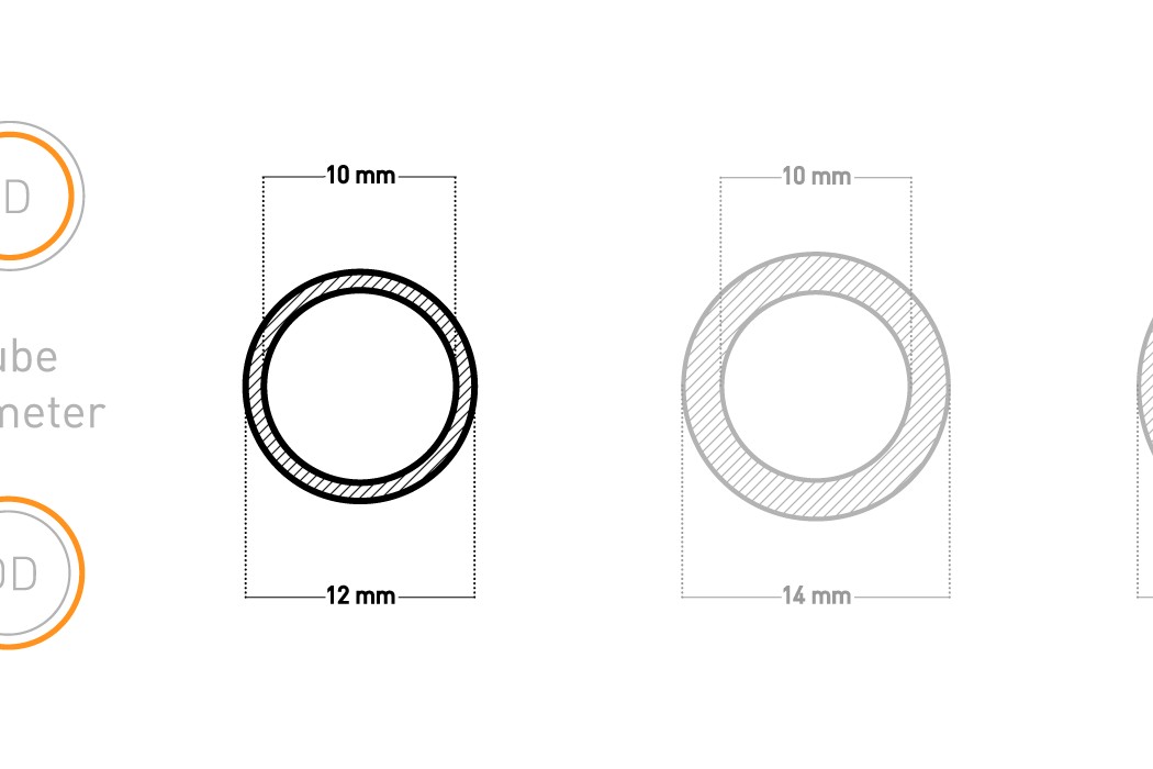 EK-Loop Hard Tube 12mm 0.8m Pre-Bent 90° - Acry...