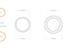 EK-Loop Hard Tube 16mm 0.8m Pre-Bent 90° - Acry...