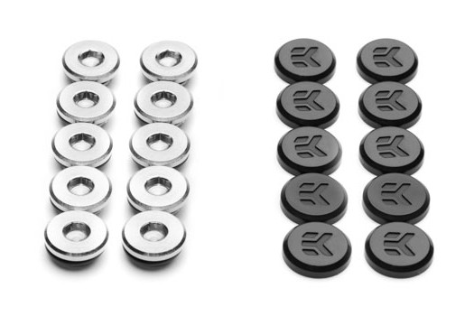EK-Quantum Torque Plug w/Cover 10-Pack - Black