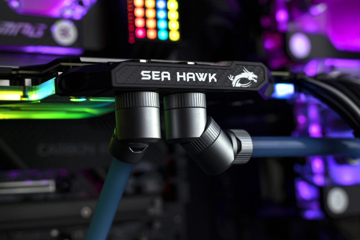 EK-Quantum Torque Rotary 90° - Satin Titanium