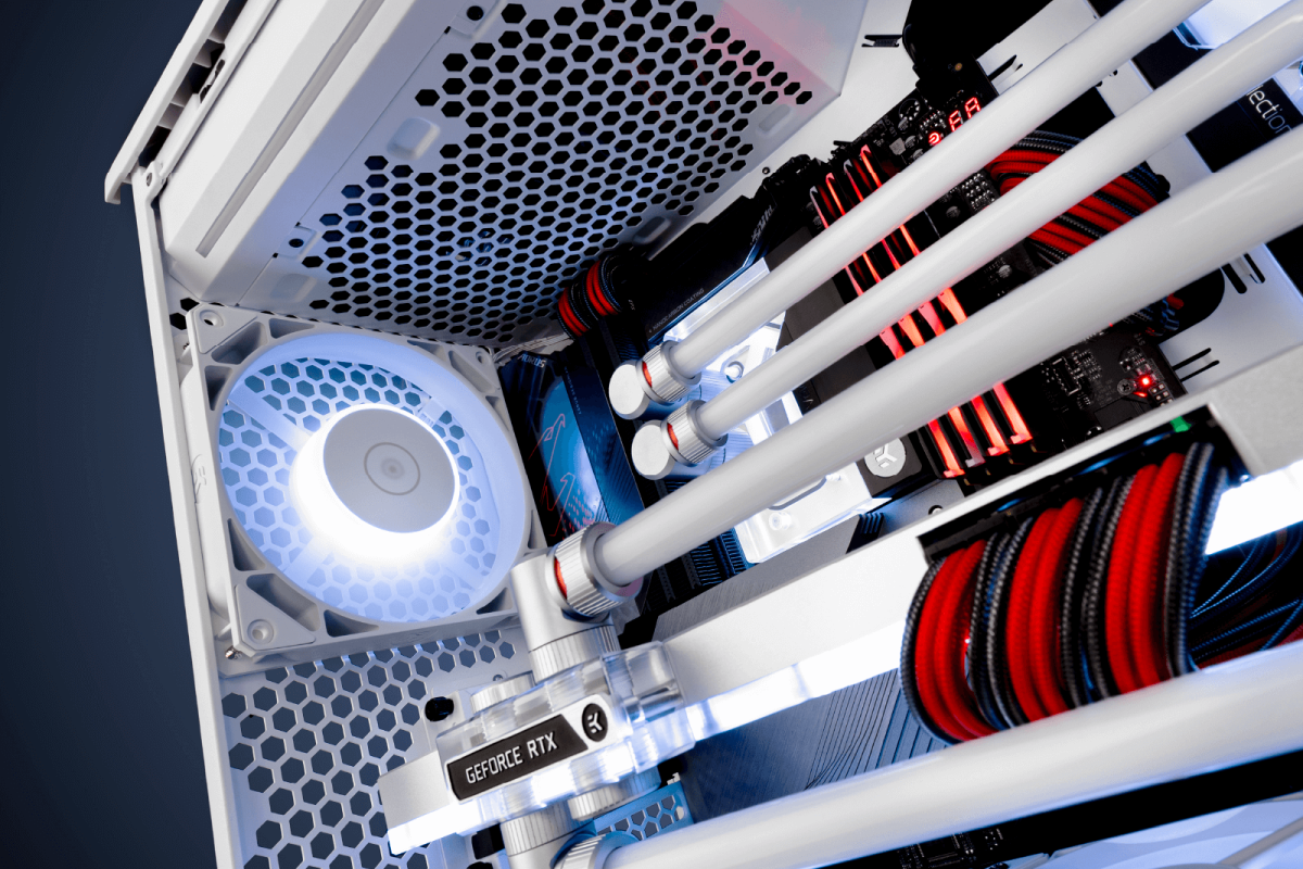 EK-Quantum Torque Rotary 90° - Satin Titanium