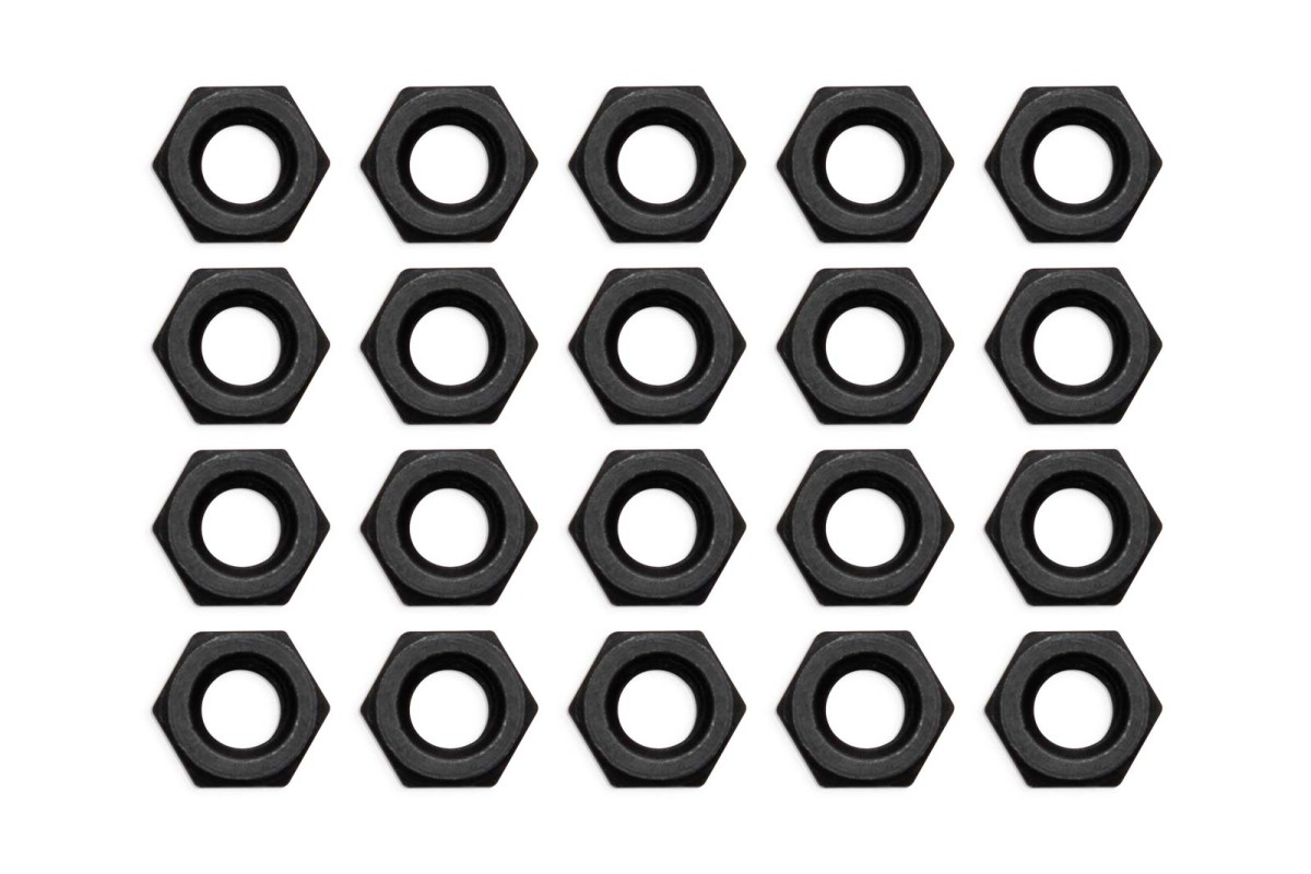 EK-Loop Nut Set M4 - Black (20pcs)