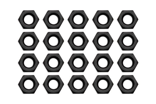EK-Loop Nut Set M4 - Black (20pcs)