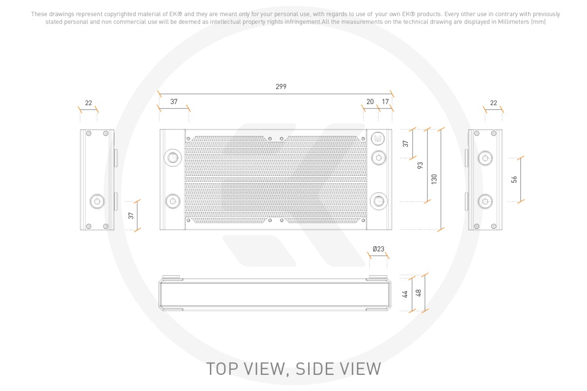 EK-Quantum Surface P240M X-Flow - White