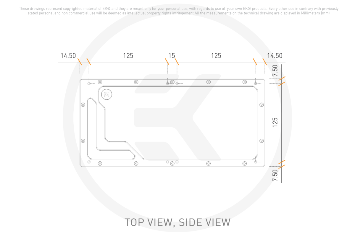 EK-QuantumX Loophole Distroplate D5 PWM - Black