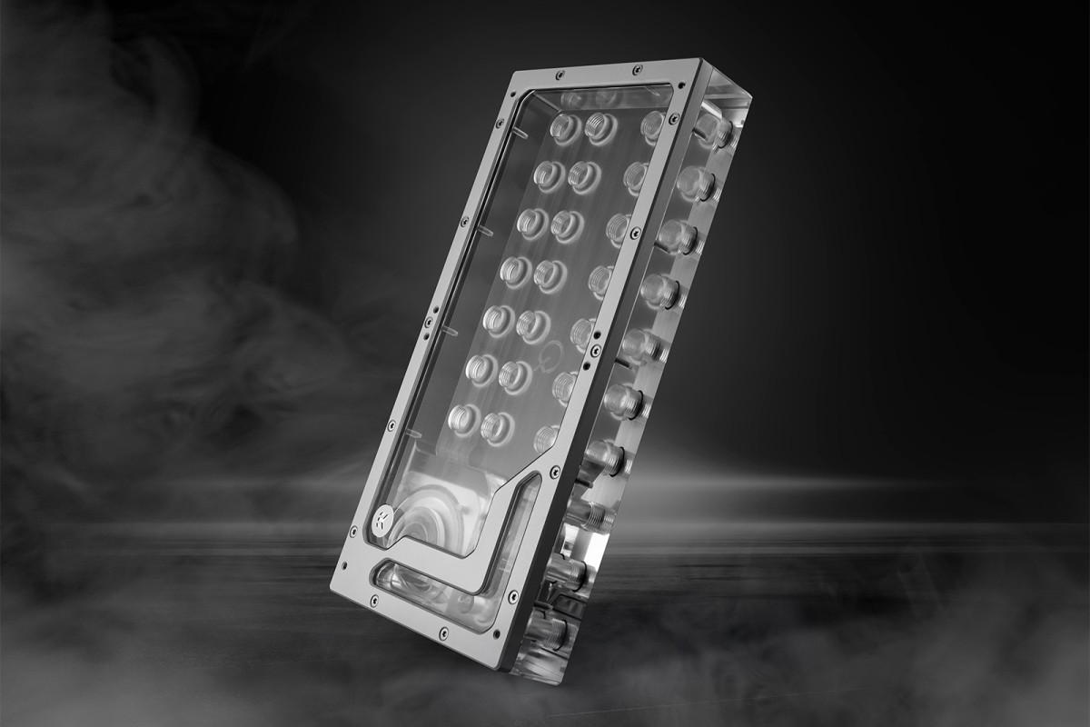 EK-QuantumX Loophole Distroplate D5 PWM - Silver