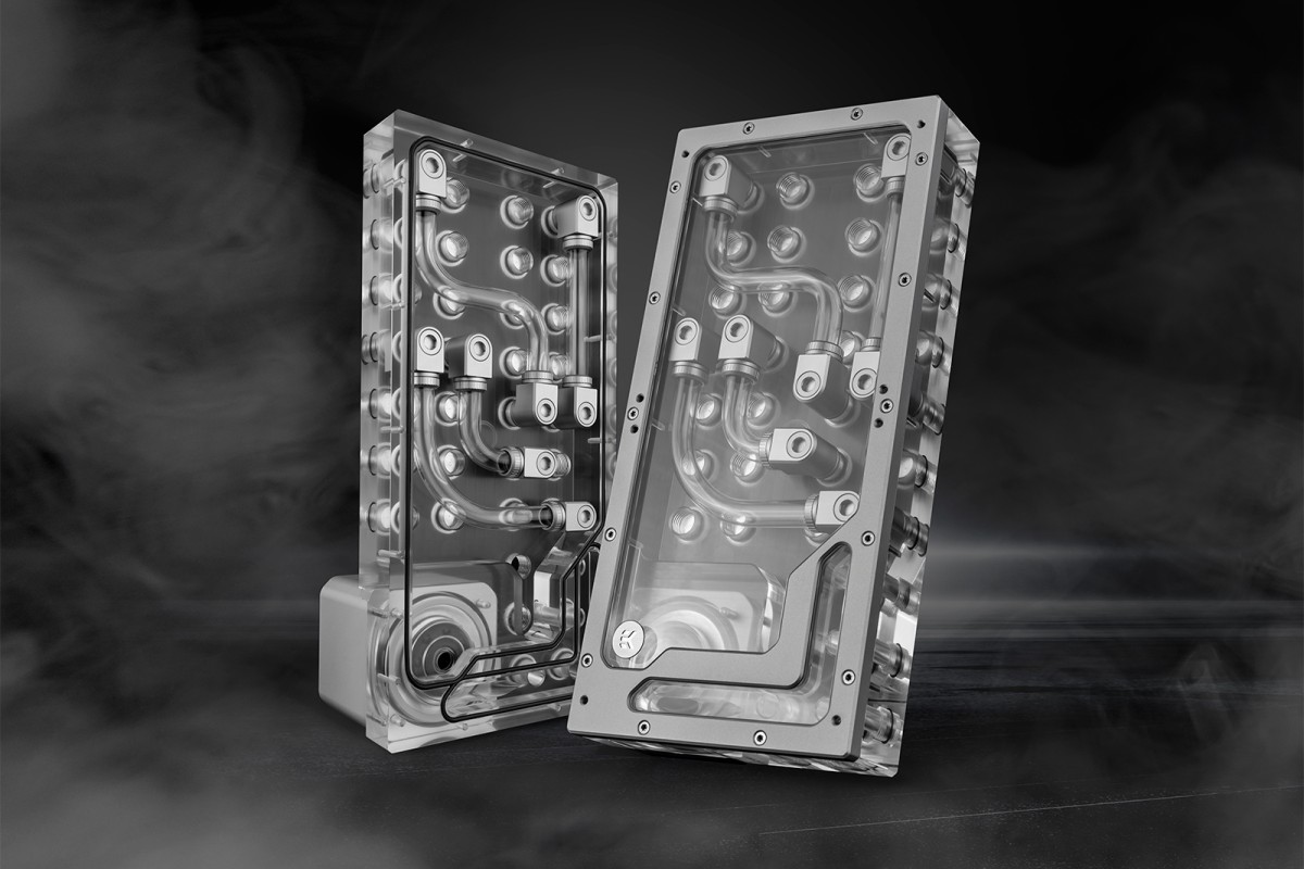 EK-QuantumX Loophole Distroplate D5 PWM - Silver