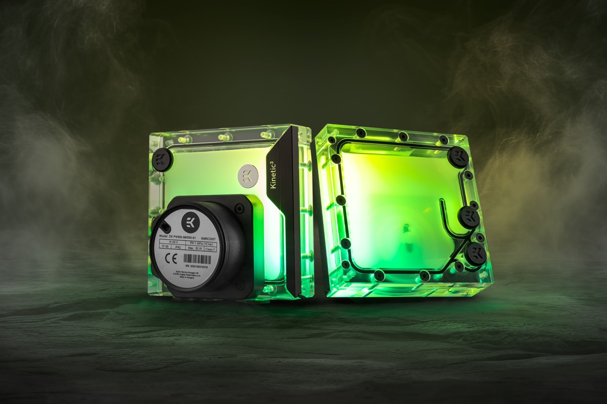 EK-Quantum Kinetic³ FLT 120 D5 PWM D-RGB - Plex...
