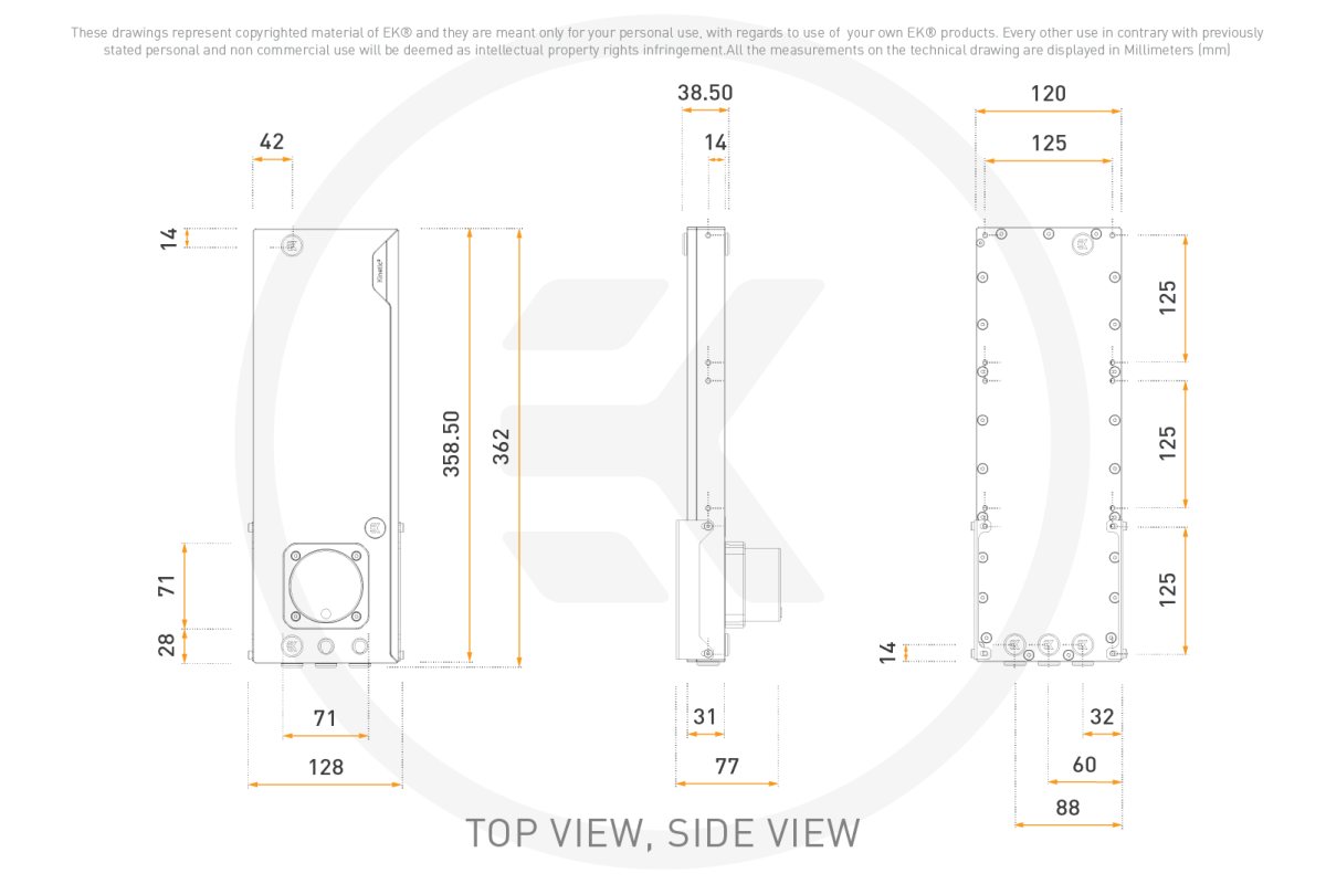 EK-Quantum Kinetic³ FLT 360 D5 PWM D-RGB - Plex...