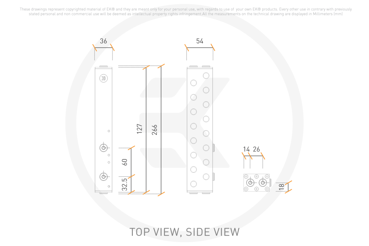 EK-Pro Manifold 2CPU 6GPU - Acetal