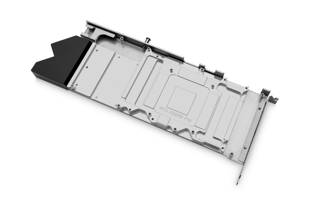 EK-Pro GPU WB RTX A5000 Nickel + Inox Rack