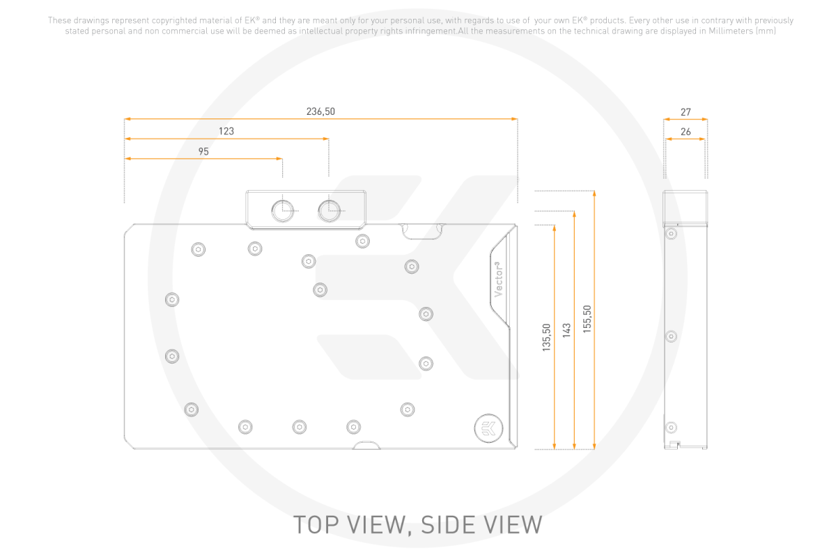 EK-Quantum Vector³ Suprim RTX 5090 - Plexi
