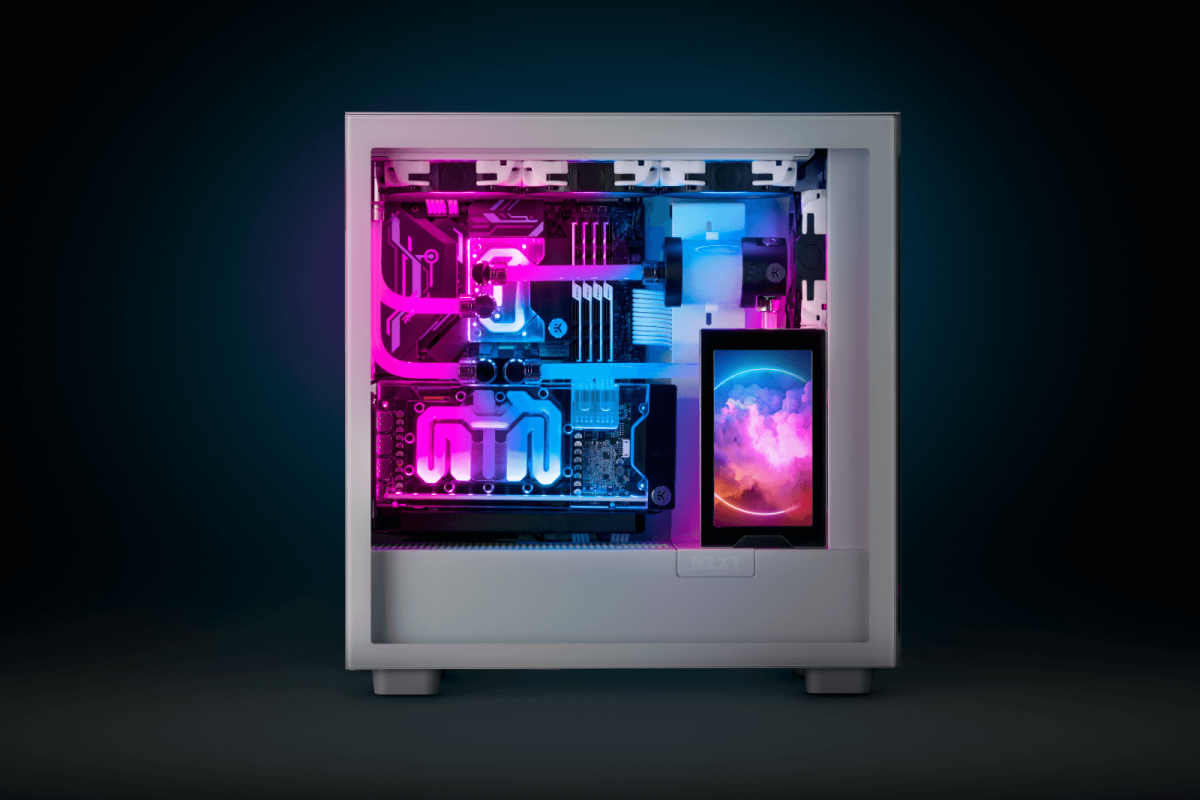 EK-Quantum Velocity² D-RGB - 1700 Nickel + Plex...