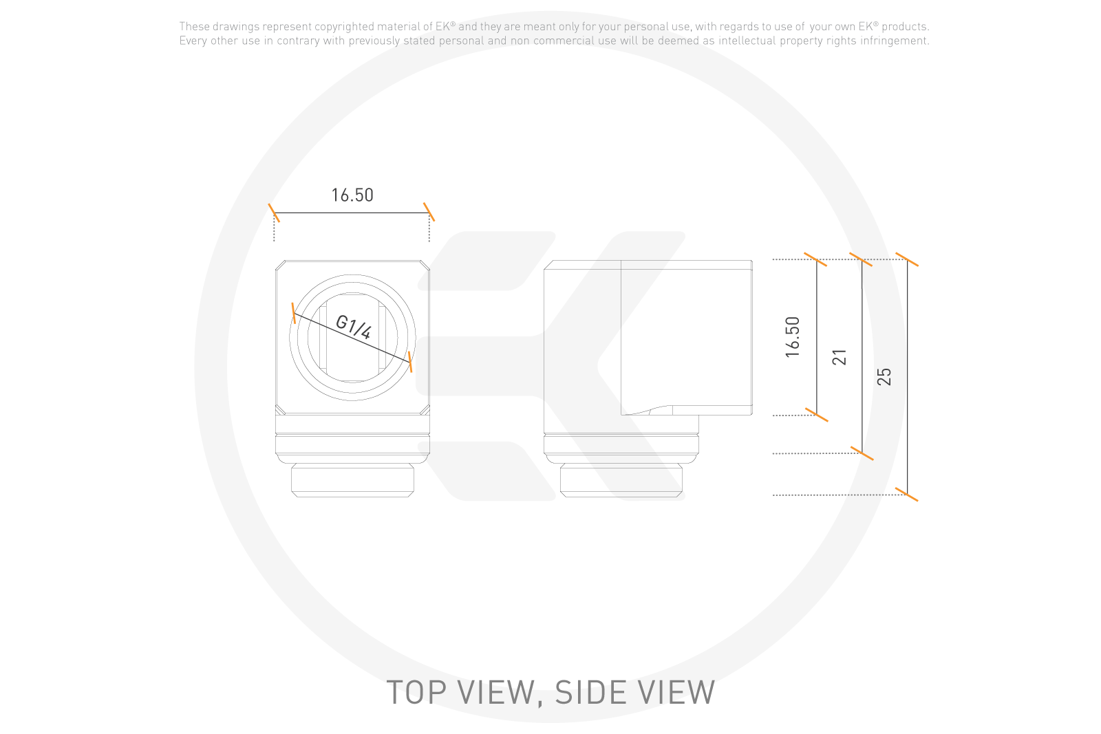 Micro rotary 90-degree adapters for SFF builds
