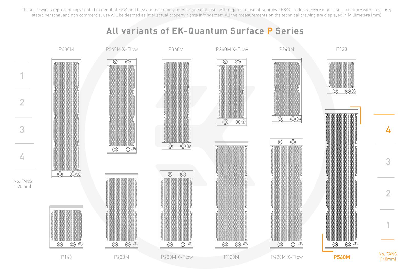 EK-Quantum-Surface-Silver-End-Cover-P-Series