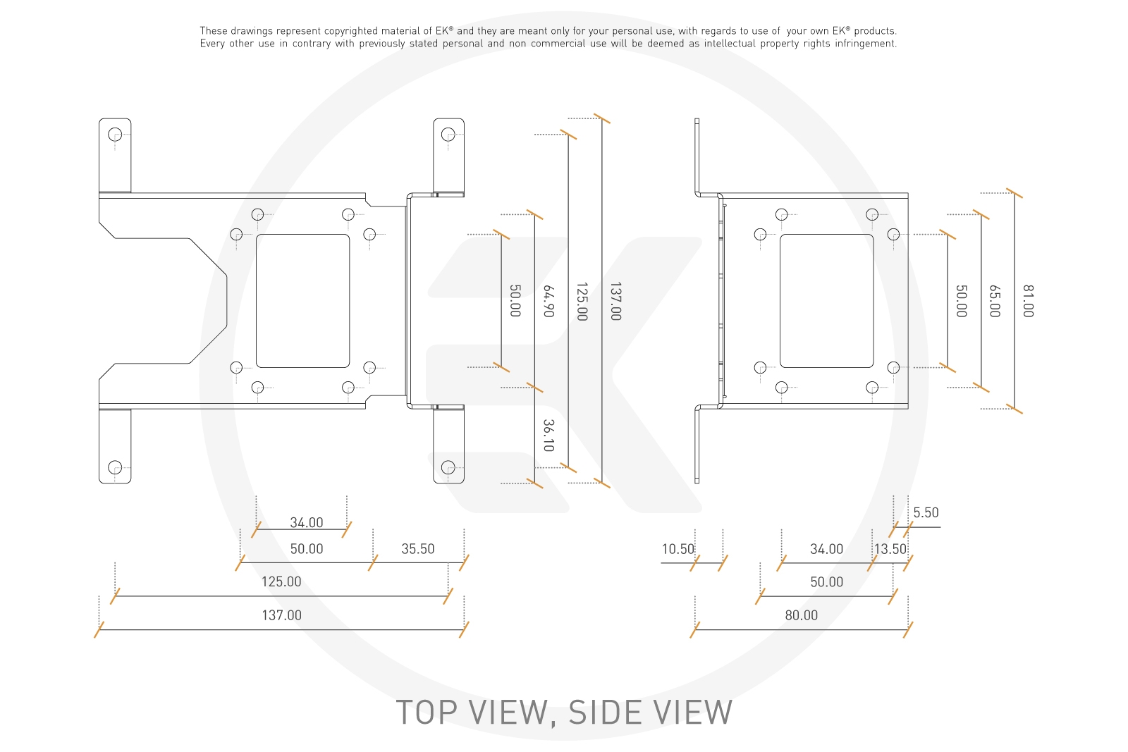 Uni Pump Bracket